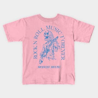 Modest Mouse /// Skeleton Guitar Player Kids T-Shirt